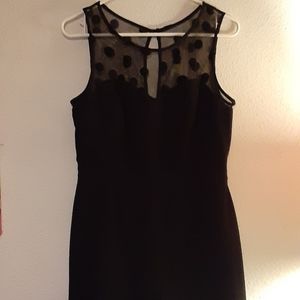 Black dress with polka dots made by LC